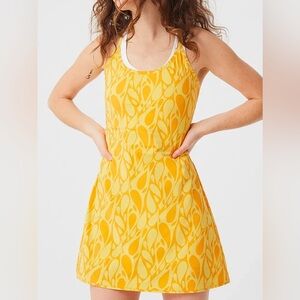 Outdoor Voices The Exercise Dress size medium orange yellow